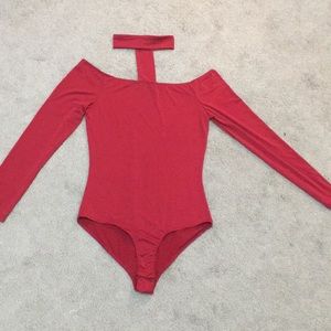 Red bodysuit